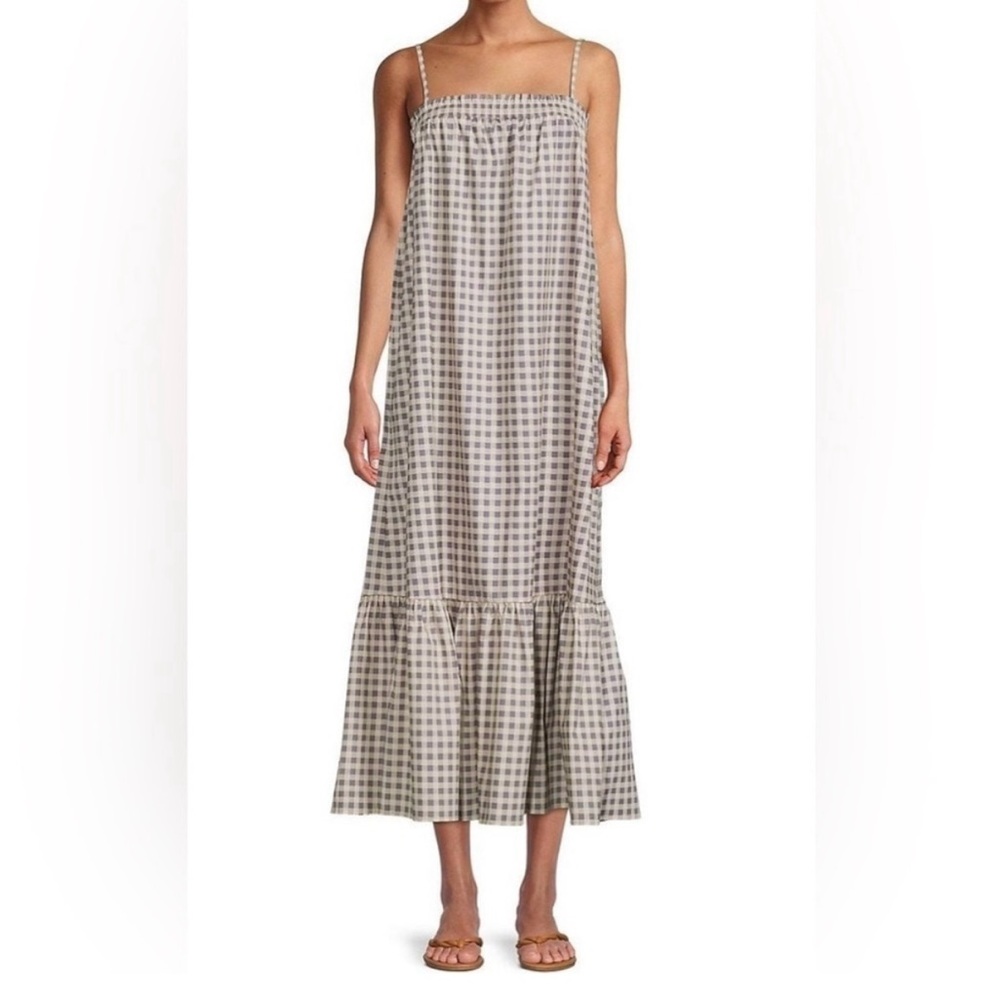 WeWoreWhat Bubble Maxi Dress in Gingham, Size XS